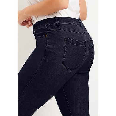 June & Vie Women's Plus Size Curvie Fit Skinny Jeans