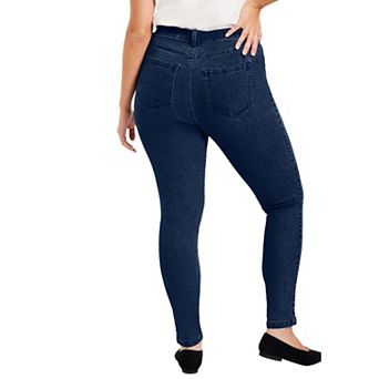 June + Vie Women's Plus Size Curvie Fit Skinny Jeans