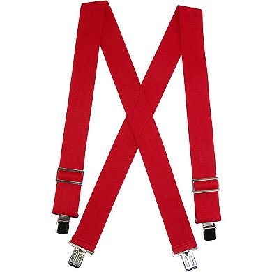 CTM Men's Elastic Heavy Duty Basic Clip-End Work Suspender