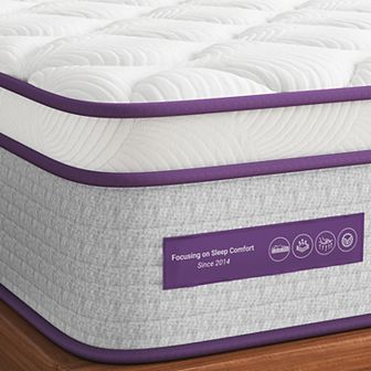 Sersper 12 in Memory Foam Hybrid Mattress 5 Zone Pocket Spring Mattress In A Box