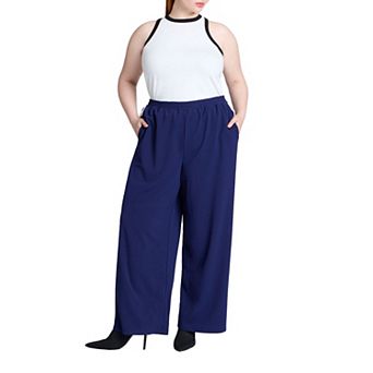 Eloquii Women's Plus Size Track Pant With Side Stripe
