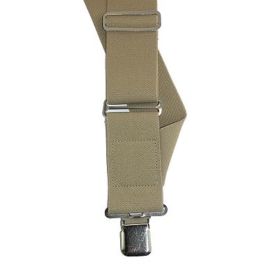 Men's Big & Tall Elastic Basic Trucker Side Clip Suspender