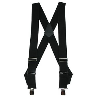 Men's Big & Tall Elastic Basic Trucker Side Clip Suspender