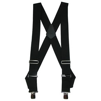 Men's Big & Tall Elastic Basic Trucker Side Clip Suspender