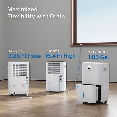 150 Pint Dehumidifier With Pump For Basement