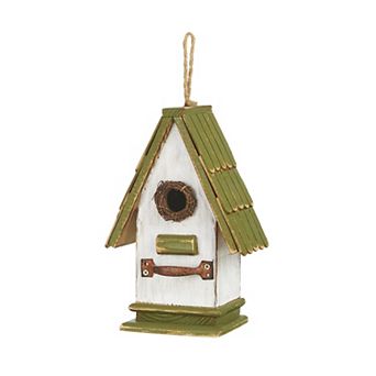Glitzhome Wood Green Roof Garden Birdhouse