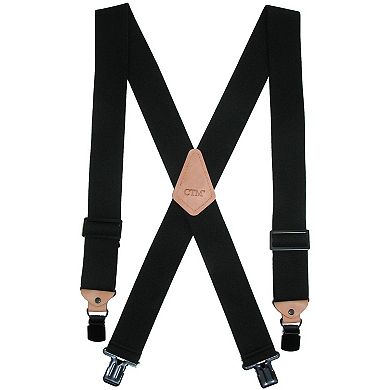 CTM Men's Heavy Duty Clip-End Work Suspenders