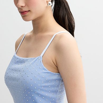 Juniors' Love, Fire Studded Velvet Midi Dress