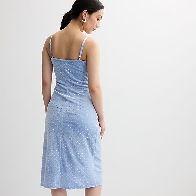 Juniors' Love, Fire Studded Velvet Midi Dress