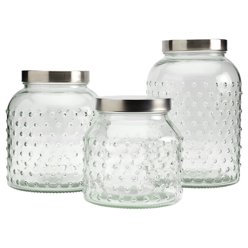 Mason Craft & More 3-pc. Glass Canister Set