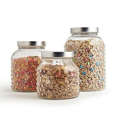Mason Craft & More 3-pc. Glass Canister Set