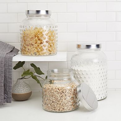 Mason Craft & More 3-pc. Glass Canister Set
