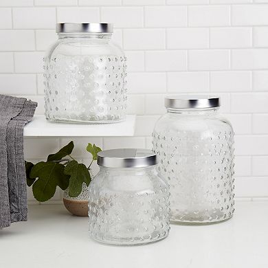 Mason Craft & More 3-pc. Glass Canister Set