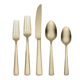 Aptitude Champagne Satin 20 pc Flatware Set