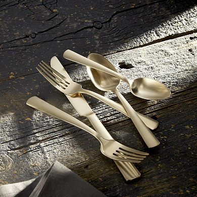 Aptitude Champagne Satin 20-pc. Flatware Set