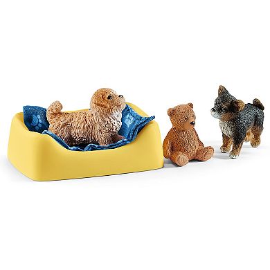 Schleich Farm World: Puppy Pen Animal Figurine Playset