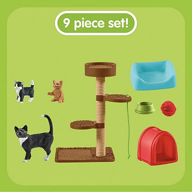 Schleich Farm World: Playtime For Cute Cats Animal Figure Playset