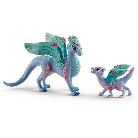 Детские фигурки Schleich Bayala: Blossom Dragon Mother & Child Figurines