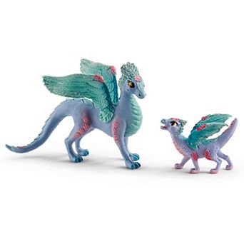 Schleich Bayala: Blossom Dragon Mother & Child Figurines