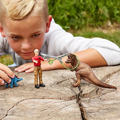 Schleich Dinosaurs: Tyrannosaurus Rex Attack 5-Piece Figurine Playset