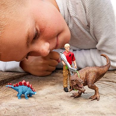 Schleich Dinosaurs: Tyrannosaurus Rex Attack 5-Piece Figurine Playset