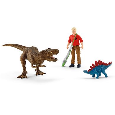 Schleich Dinosaurs: Tyrannosaurus Rex Attack 5-Piece Figurine Playset