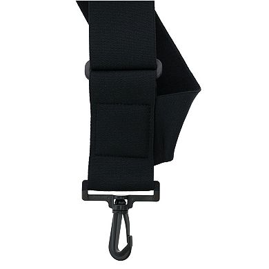 CTM Elastic TSA Compliant Side Clip Suspenders with Swivel Hook Ends