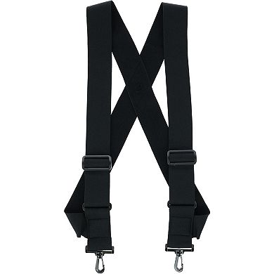 CTM Elastic TSA Compliant Side Clip Suspenders with Swivel Hook Ends