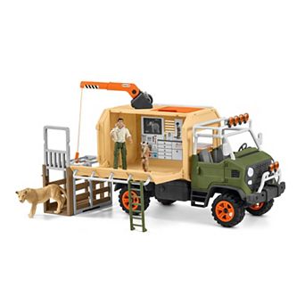 Schleich Wild Life: Animal Rescue Large Truck 10 pc Playset