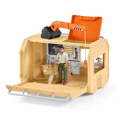 Schleich Wild Life: Animal Rescue Large Truck 10-Piece Playset
