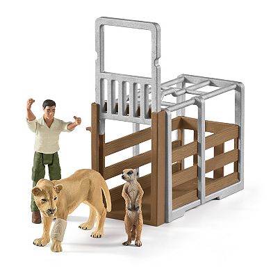 Schleich Wild Life: Animal Rescue Large Truck 10-Piece Playset