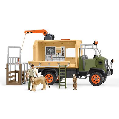 Schleich Wild Life: Animal Rescue Large Truck 10-Piece Playset