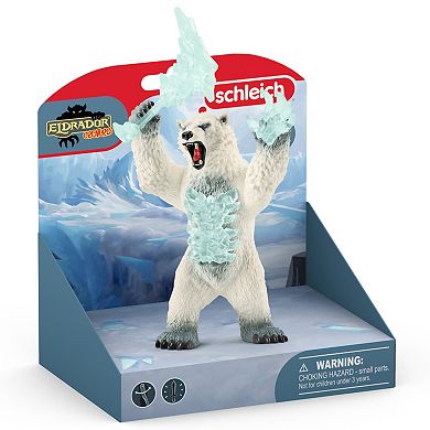Schleich Eldrador Creatures: Blizzard Bear With Weapon Fantasy Action Figure