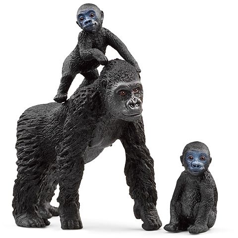 Детские фигурки Schleich Wild Life: Gorilla Family 3 pc Jungle Playset