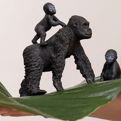 Schleich Wild Life: Gorilla Family 3-Piece Jungle Playset