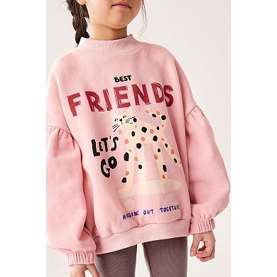 Girls 4-12 NEXT Crew Sweat Shirt & Legging Set