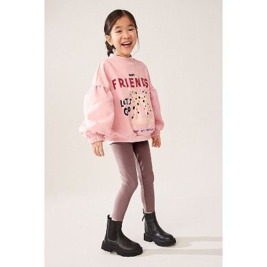 Girls 4-12 NEXT Crew Sweat Shirt & Legging Set