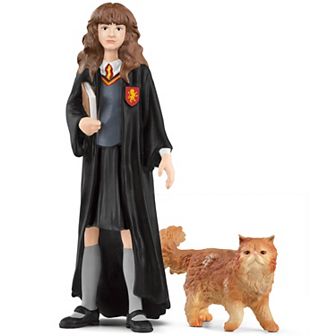 Schleich Wizarding World of Harry Potter: Hermoine & Crookshanks Collectible Figurines