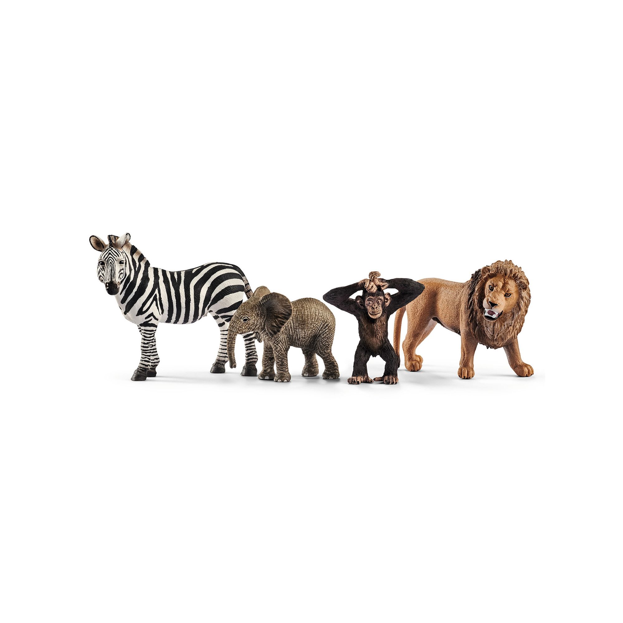 Schleich Wild Life: 4-Piece Animal Figurine Starter Set, Multi