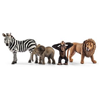 Schleich Wild Life: 4 pc Animal Figurine Starter Set