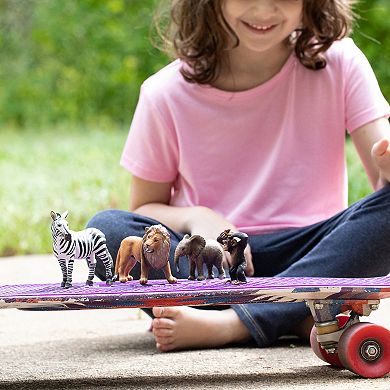 Schleich Wild Life: 4-Piece Animal Figurine Starter Set