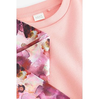 Girls 4-12 NEXT Floral Legging & Crew Set