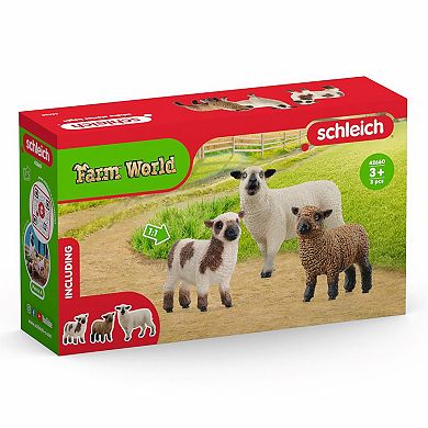 Schleich Farm World: 3-Piece Sheep Friends Animal Figures