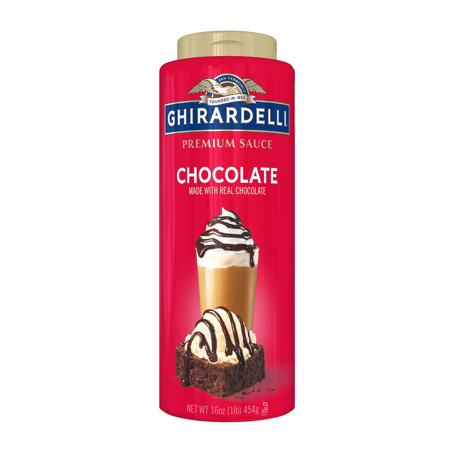 thumbnail image 2 of Ghirardelli Premium White Chocolate Flavored Sauce – 87.3 Oz Bottle 2 of 5