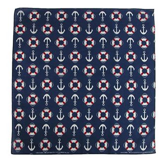 Life Preserver And Anchor Nautical Bandana