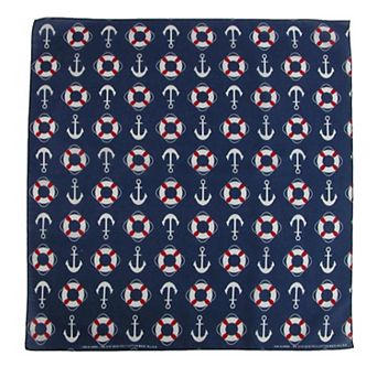 Life Preserver And Anchor Nautical Bandana
