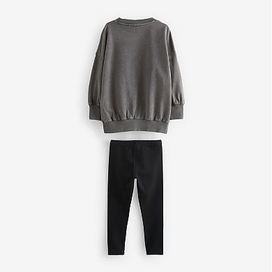 Girls 4-12 NEXT Creative Legging & Crew Set