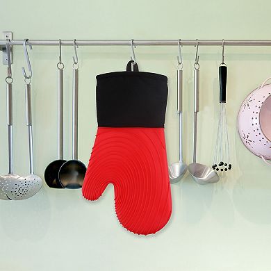 Popular Bath Silicone Twirl Oven Mitt Set