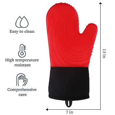 Popular Bath Silicone Twirl Oven Mitt Set