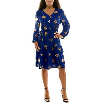 Women's Nina Leonard Balloon Sleeve Sequin Mini Dress
